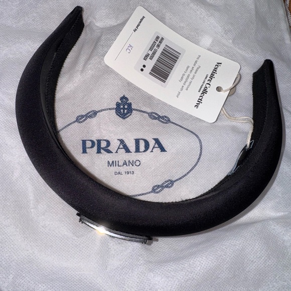 New & Authentic Prada Headband with Dust Bag - Picture 2 of 4